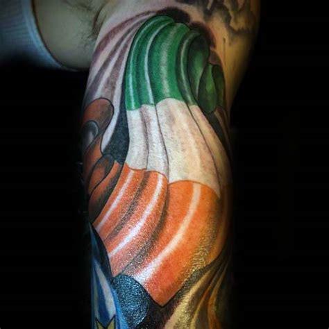 irish flag tattoo ideas|irish symbol tattoos for men.